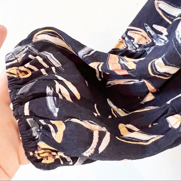 Ryllace Promenade Navy Blue Floral Dress Size 16 Floral‎ Botanical Flowy Tiered - Picture 5 of 8